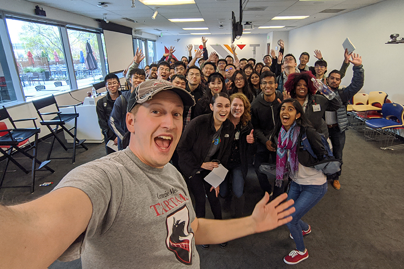 Group of students at Google