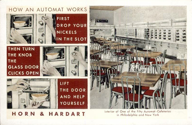 Horn & Hardart postcard, circa 1930s