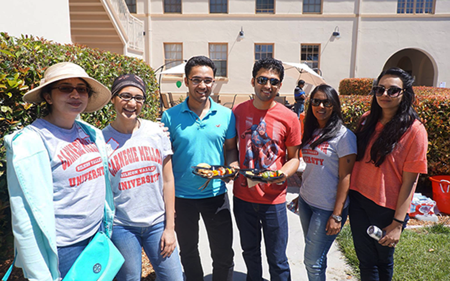 Students at event